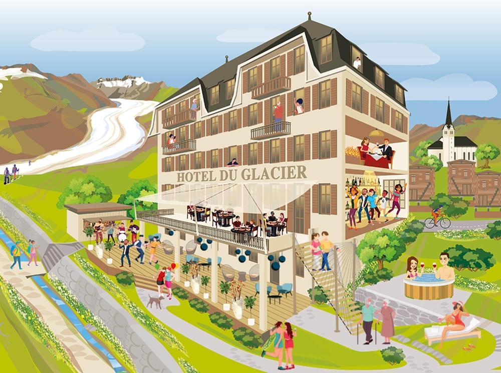 Du Glacier Boutique & Traditions Hotel Fiesch Kültér fotó